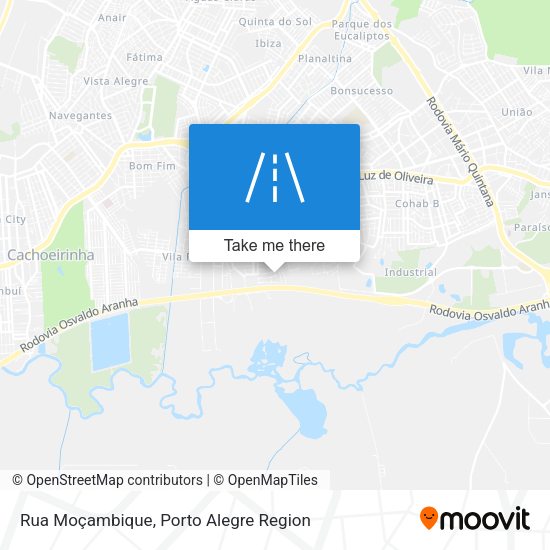 Rua Moçambique map