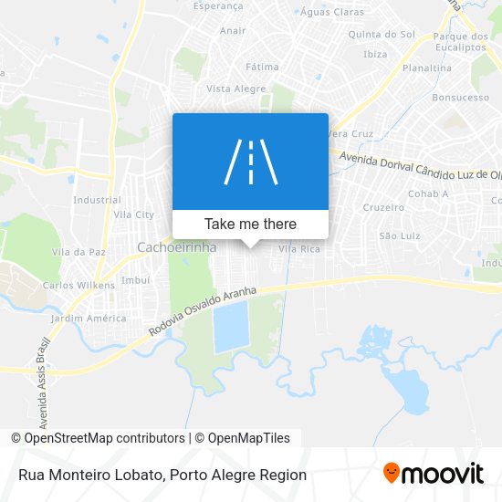 Rua Monteiro Lobato map