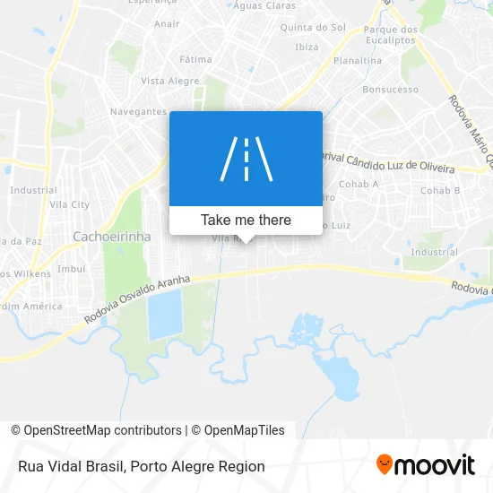 Rua Vidal Brasil map