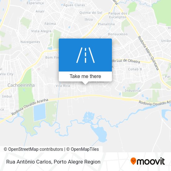 Rua Antônio Carlos map