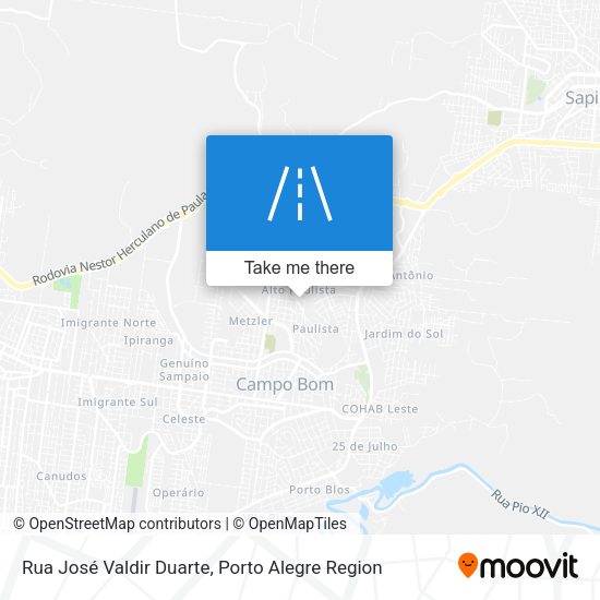 Rua José Valdir Duarte map