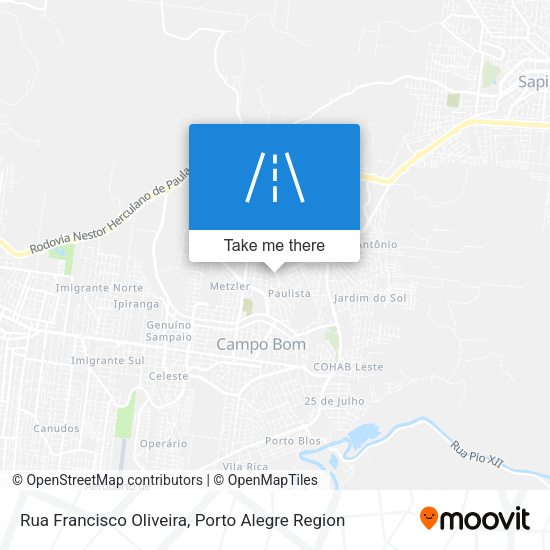 Rua Francisco Oliveira map