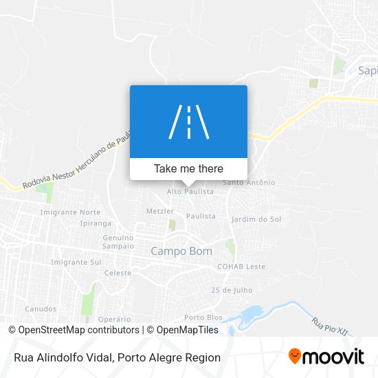 Rua Alindolfo Vidal map