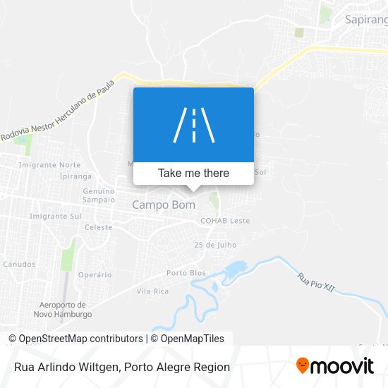 Rua Arlindo Wiltgen map