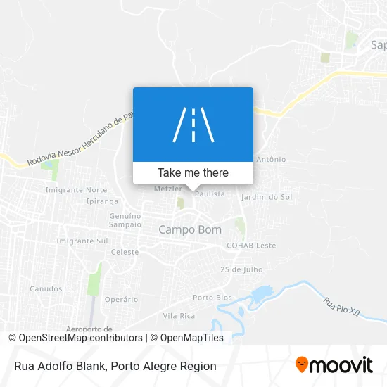 Rua Adolfo Blank map