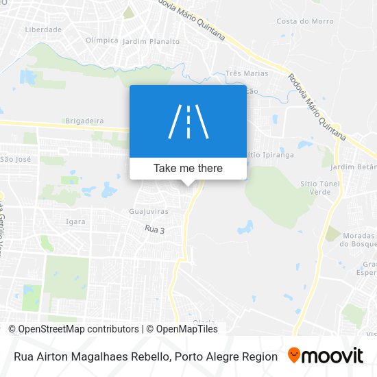 Rua Airton Magalhaes Rebello map