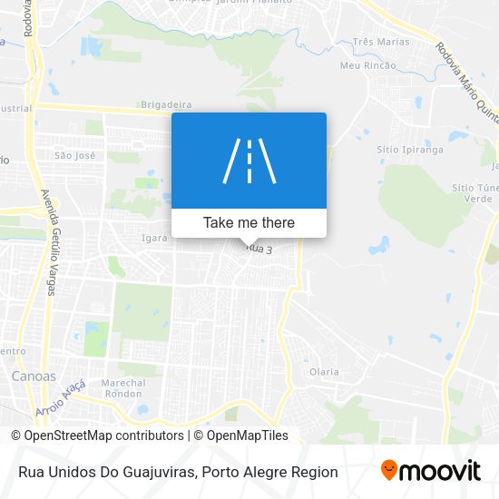 Rua Unidos Do Guajuviras map