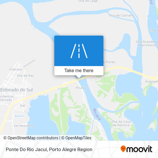 Ponte Do Rio Jacuí map