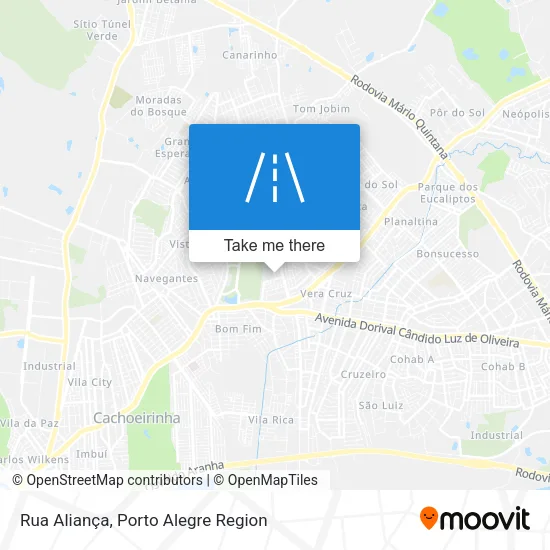 Rua Aliança map