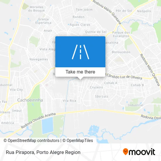 Rua Pirapora map