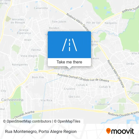Rua Montenegro map