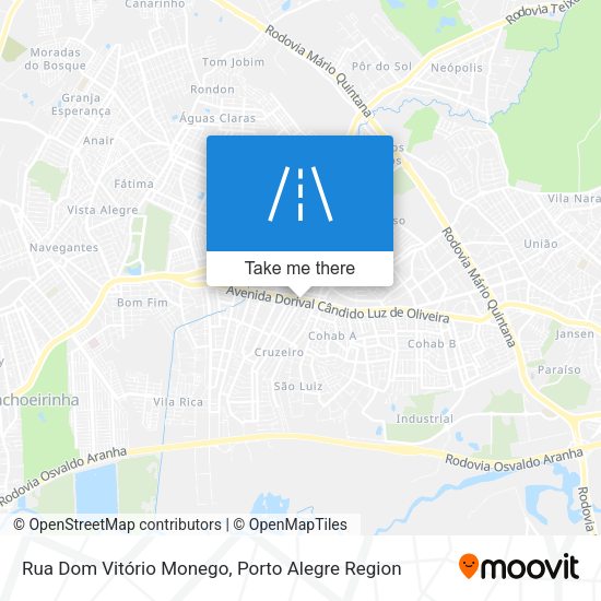 Rua Dom Vitório Monego map