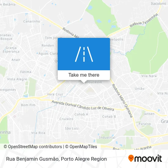 Rua Benjamin Gusmão map