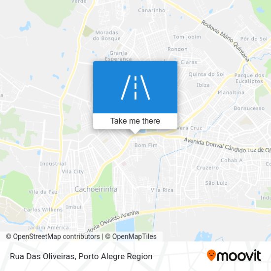 Rua Das Oliveiras map
