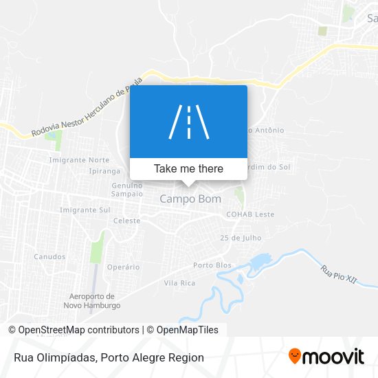 Rua Olimpíadas map