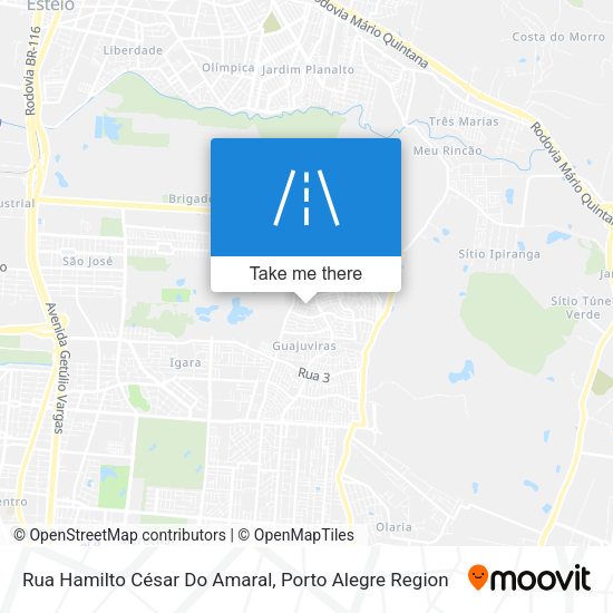 Rua Hamilto César Do Amaral map