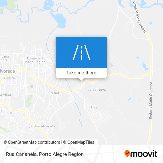 Rua Cananéia map