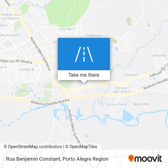Rua Benjamin Constant map