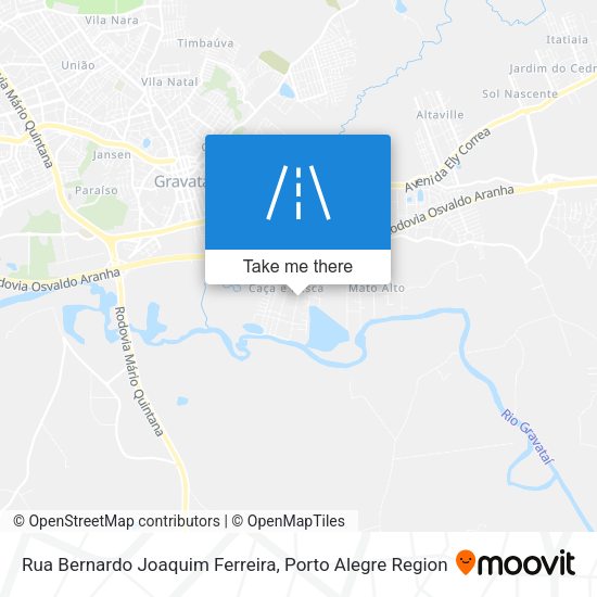 Rua Bernardo Joaquim Ferreira map