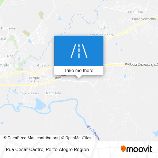 Rua César Castro map