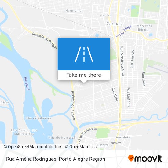 Mapa Rua Amélia Rodrigues