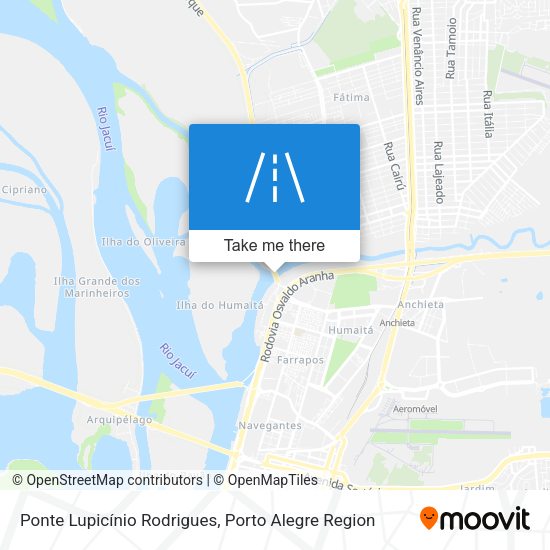 Ponte Lupicínio Rodrigues map