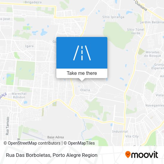 Rua Das Borboletas map
