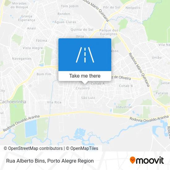 Rua Alberto Bins map