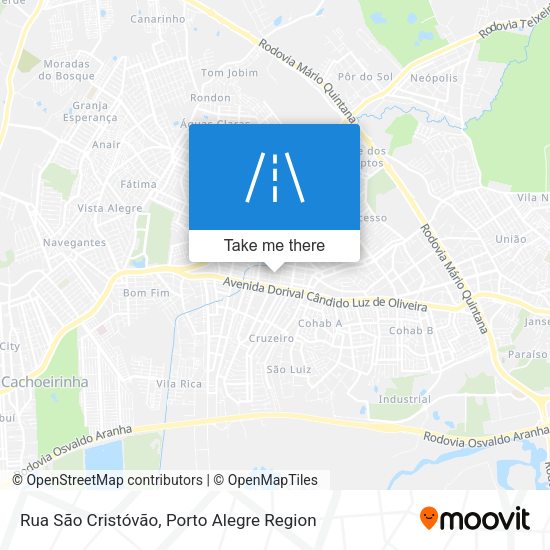 Rua São Cristóvão map