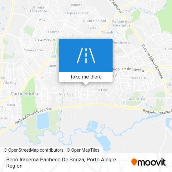 Beco Iracema Pacheco De Souza map