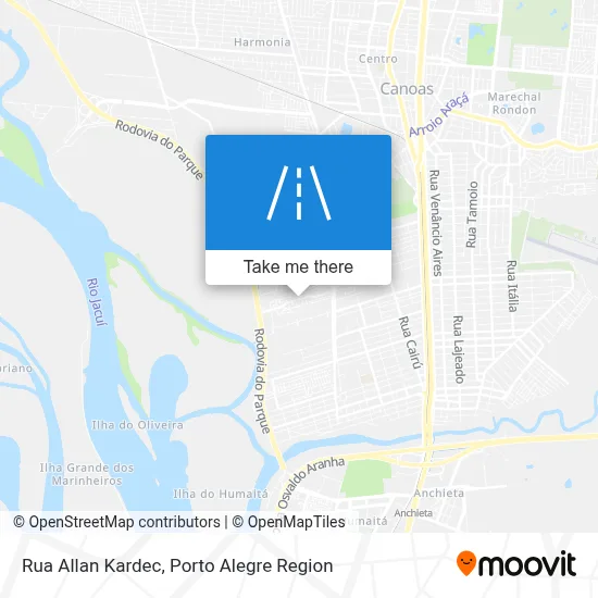 Rua Allan Kardec map