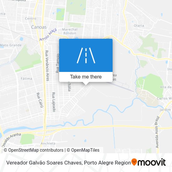 Vereador Galvão Soares Chaves map