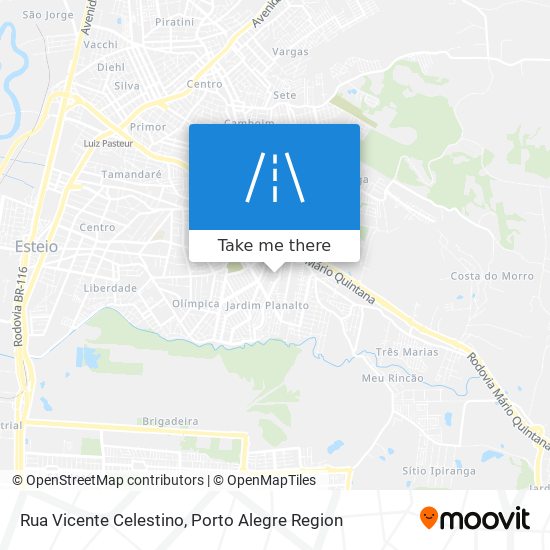 Rua Vicente Celestino map