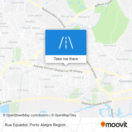 Rua Equador map