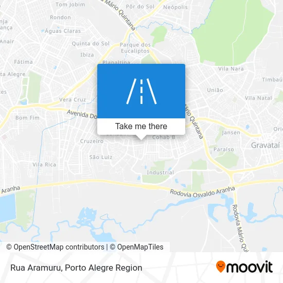 Rua Aramuru map