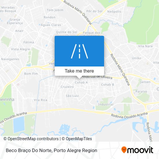 Beco Braço Do Norte map