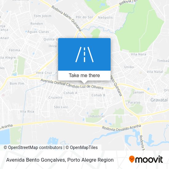 Avenida Bento Gonçalves map