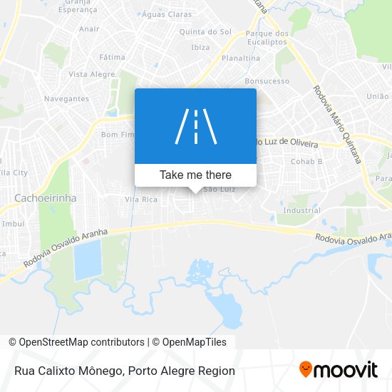 Rua Calixto Mônego map