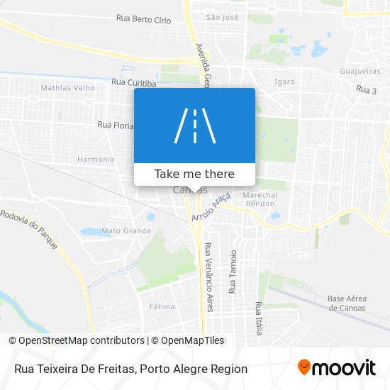 Mapa Rua Teixeira De Freitas