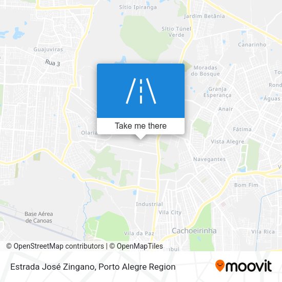 Estrada José Zingano map