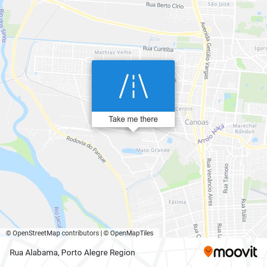 Mapa Rua Alabama