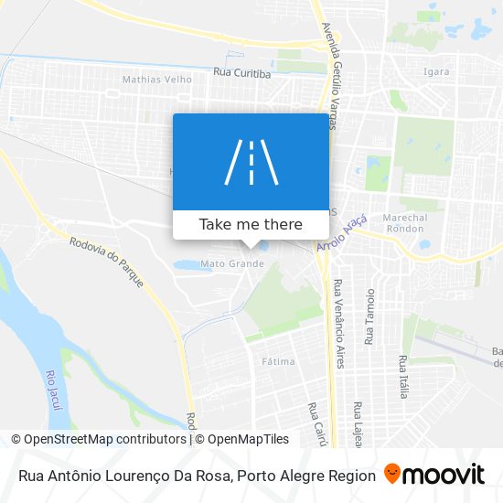 Mapa Rua Antônio Lourenço Da Rosa