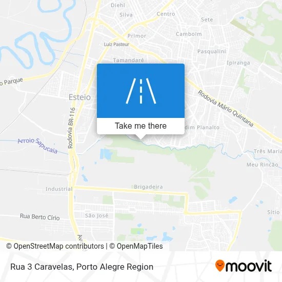 Rua 3 Caravelas map