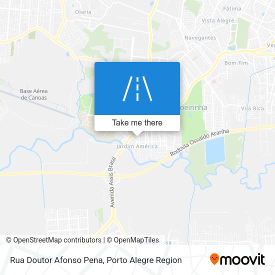 Rua Doutor Afonso Pena map