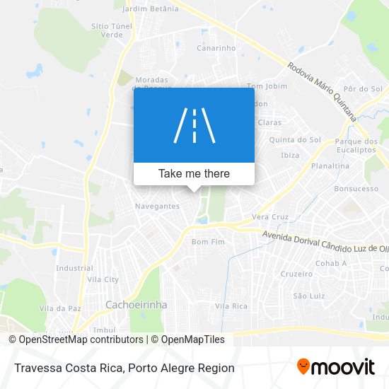 Travessa Costa Rica map