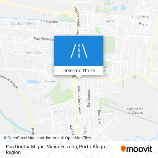 Mapa Rua Doutor Miguel Vieira Ferreira