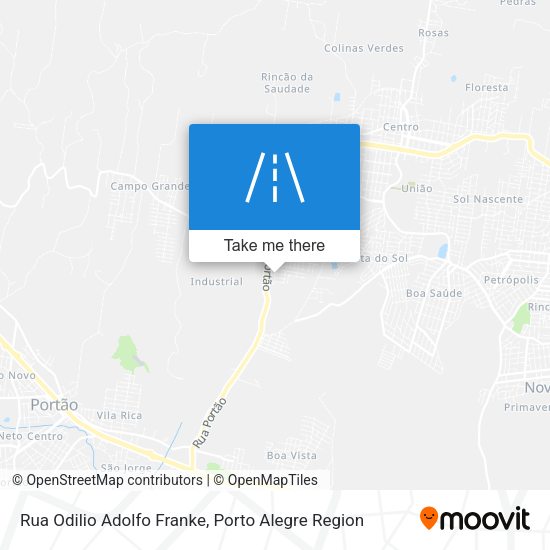 Rua Odilio Adolfo Franke map