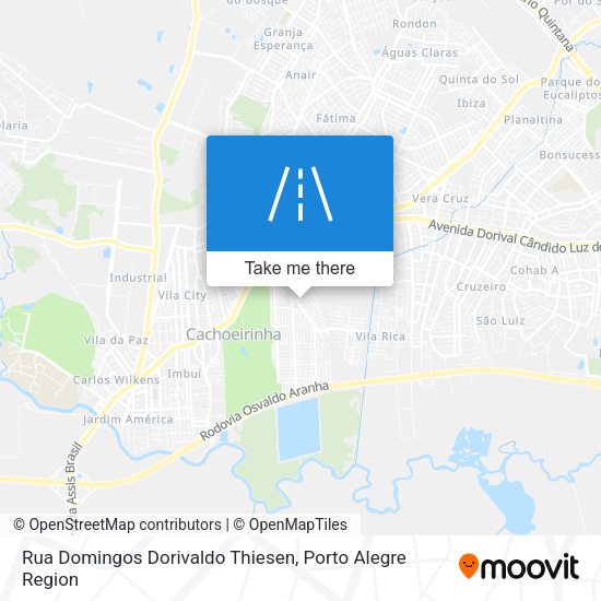 Rua Domingos Dorivaldo Thiesen map