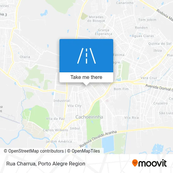 Rua Charrua map