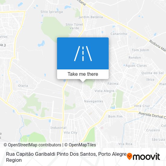 Rua Capitão Garibaldi Pinto Dos Santos map